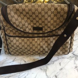 Gucci Basic GG Supreme Canvas Diaper Bag
